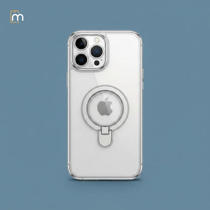 Halo Stand MagSafe Crystal Phone Case for Iphones