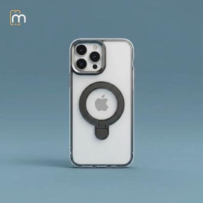 Halo Stand MagSafe Crystal Phone Case for Iphones