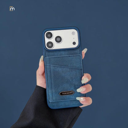ROBO BEAR Metro Leather Wallet Phone Case for Iphones