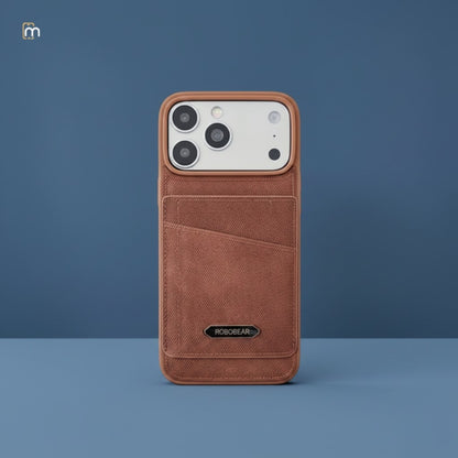 ROBO BEAR Metro Leather Wallet Phone Case for Iphones